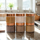 Homely Deluxe Container 350ml 6pcs Set | Premium Airtight Storage Jars