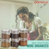 Homely Container 750ml 4pcs Set | Airtight Kitchen Storage Jars