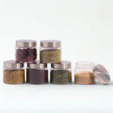 Homely Container 350ml 6pcs Set | Stainless Steel Lids | Storage Jars