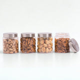Homely Container 750ml 4pcs Set | Stainless Steel Lids | Storage Jars