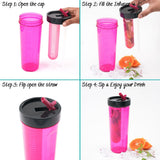 Sipper Infuser Bottle 700ml 2pcs Set | Fruit Infuser Sipper Bottle