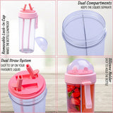 Sipmate Dual Sipper Bottle 600ml | Dual Sipper Water Bottle