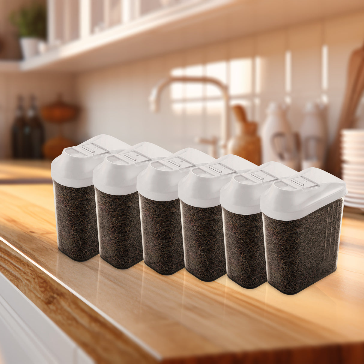 Skippar Container 500ml 6pcs Set | Airtight Storage Jars