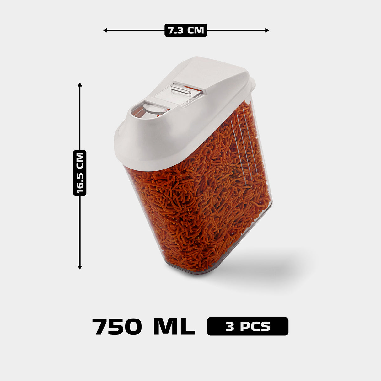 Skippar Container 750ml 6pcs Set | Airtight Storage Jars