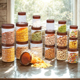 Solitaire Container 18pcs Set | Airtight Kitchen Storage Jars