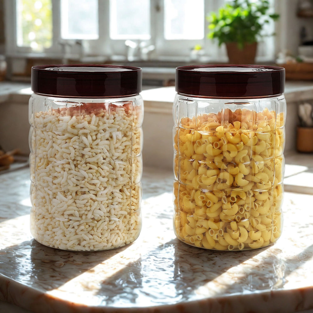 Solitaire Container 2000ml 4pcs Set | Airtight Kitchen Storage Jars