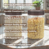 Solitaire Container 2000ml 4pcs Set | Airtight Kitchen Storage Jars