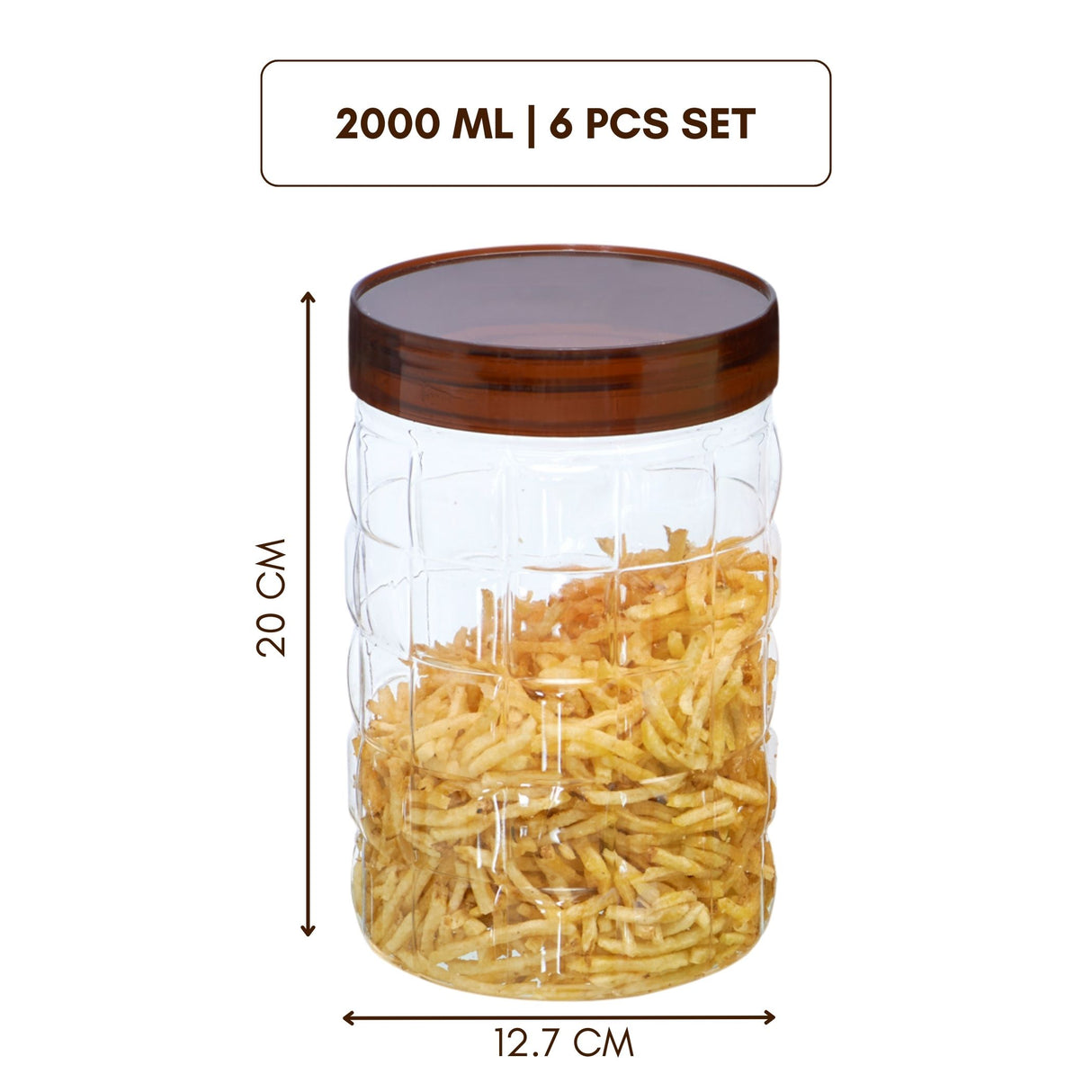 Solitaire Container 2000ml 4pcs Set | Airtight Kitchen Storage Jars
