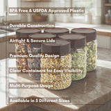 Solitaire Container 200ml 6pcs Set | Airtight Kitchen Storage Jars
