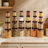 Solitaire Container 24pcs Set | Airtight Kitchen Storage Jars