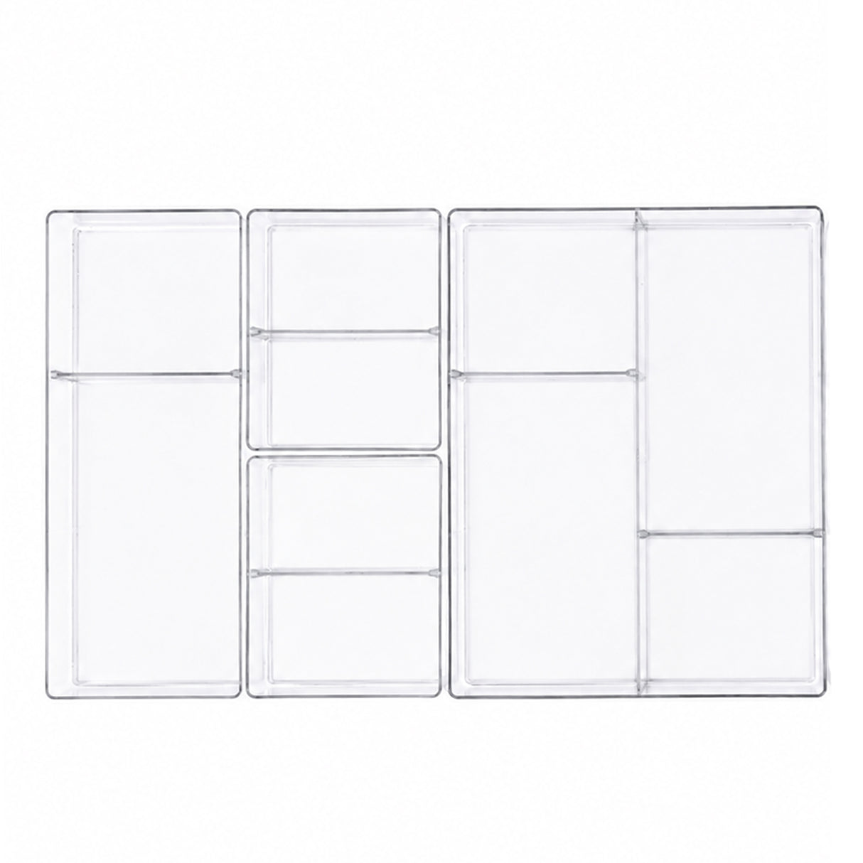 Everyday Adjustable Divider Tray | 4pcs Set | Multipurpose Storage Trays