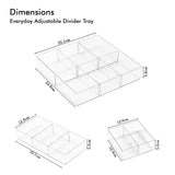 Everyday Adjustable Divider Tray | 4pcs Set | Multipurpose Storage Trays
