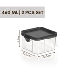 SoFresh Stack Container 460ml 2pcs Set | Stackable Airtight Containers