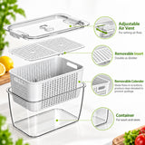 Fridge Food Basket 3pcs Set | Fridge Organiser Baskets