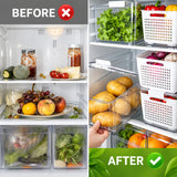 Fridge Food Basket 3pcs Set | Fridge Organiser Baskets