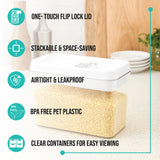 SoFresh Flip-Lock Container 1600ml | Airtight Dry Storage Jar