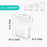 SoFresh Flip-Lock Container 4200ml | Airtight Dry Storage Jar