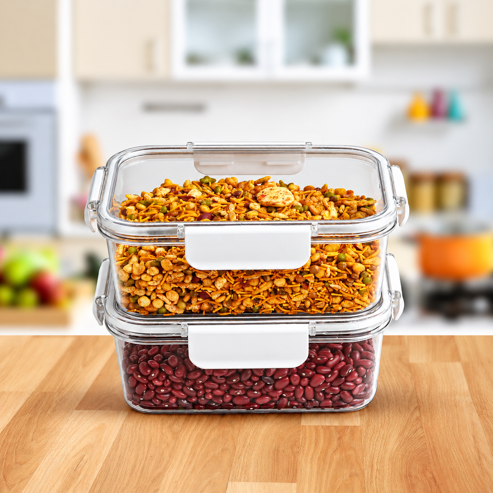 SoFresh Rectangular Container 1200ml 2pcs Set | Leakproof Food Containers