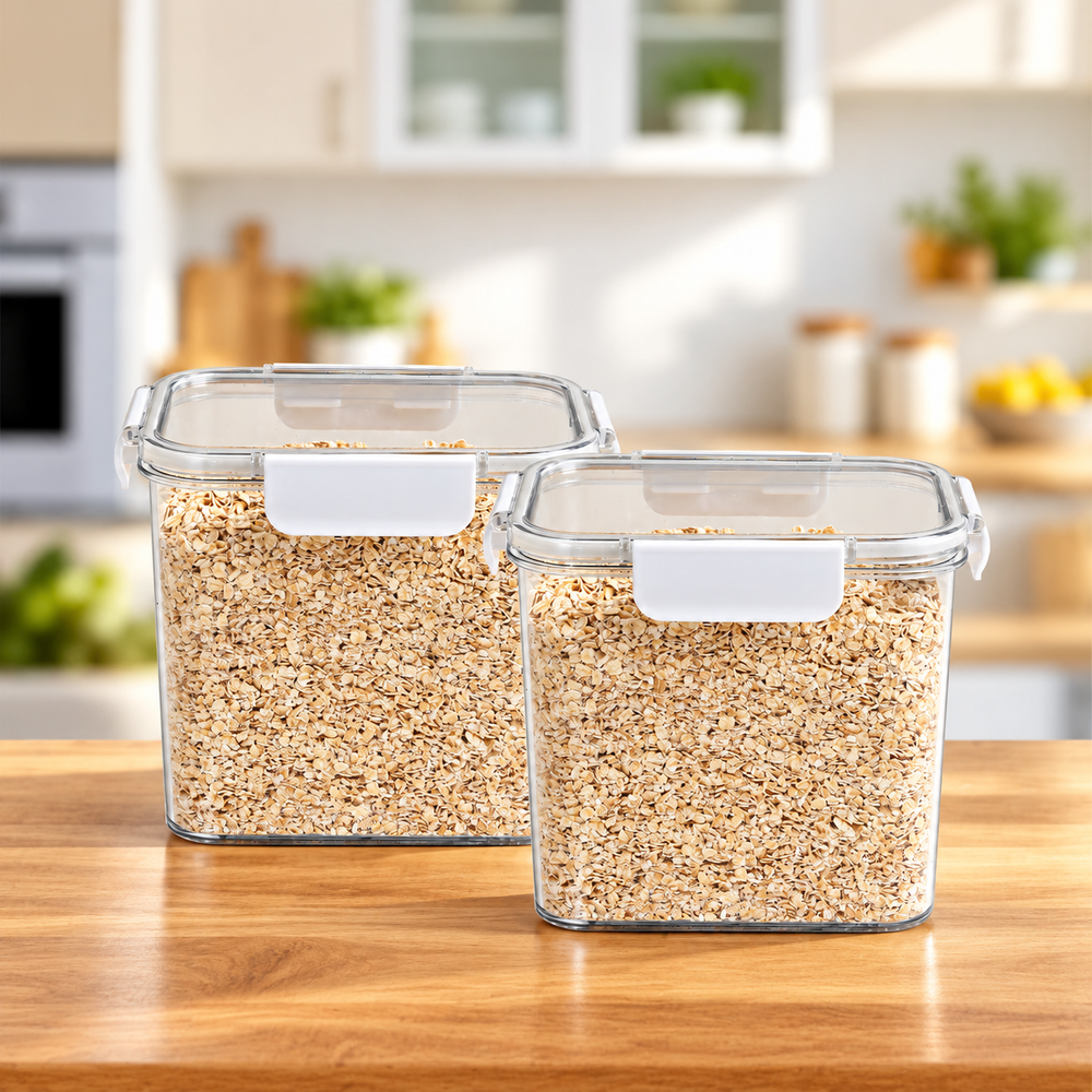 SoFresh Rectangular Container 2000ml 2pcs Set | Leakproof Food Containers