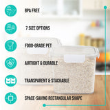 SoFresh Rectangular Container 2000ml 2pcs Set | Leakproof Food Containers