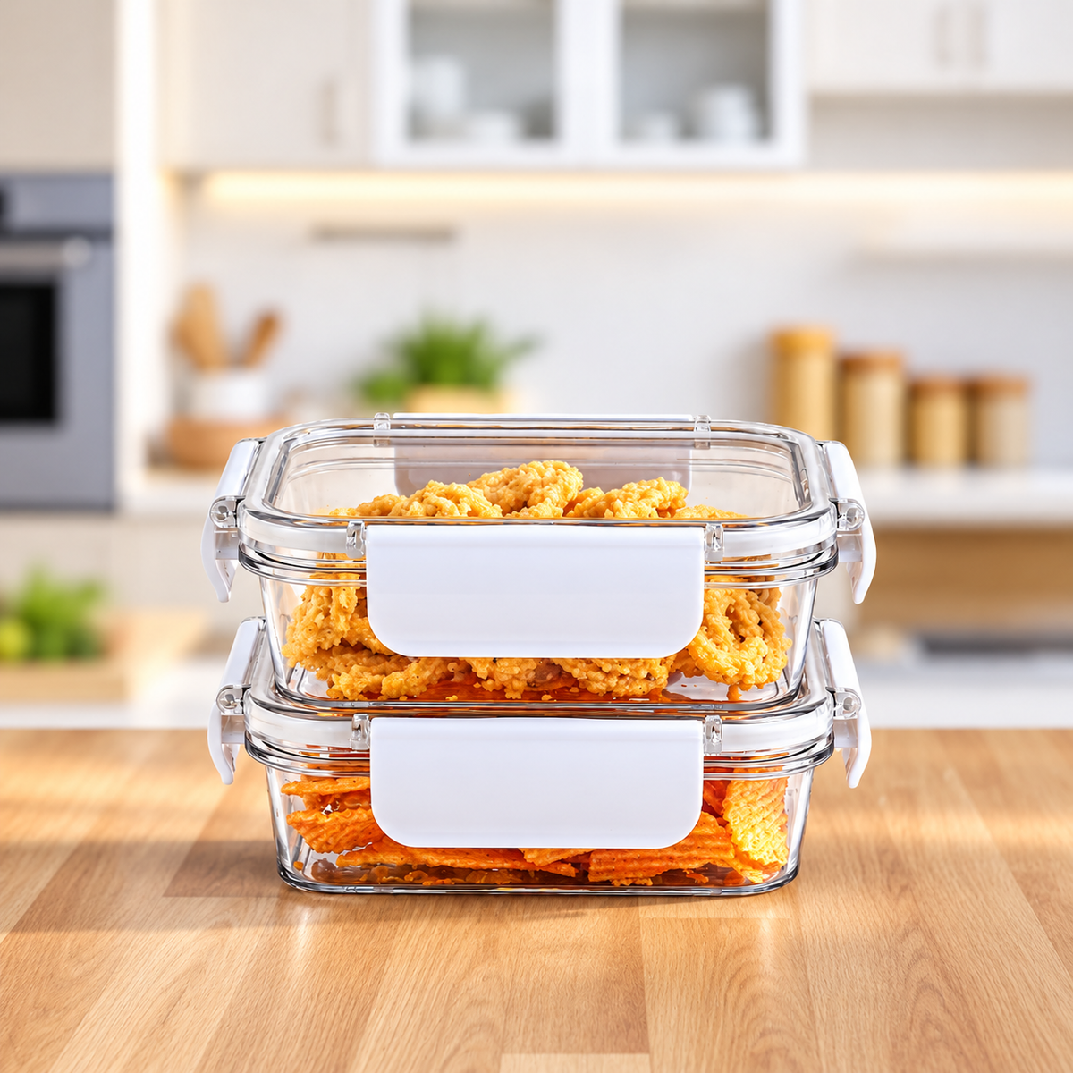 SoFresh Rectangular Container 300ml 2pcs Set | Leakproof Food Containers