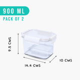 SoFresh Rectangular Container 900ml 2pcs Set | Leakproof Food Containers