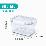 SoFresh Rectangular Container 900ml 2pcs Set | Leakproof Food Containers
