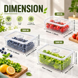 Food Storage Box 3pcs Set | Stackable Storage Boxes