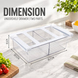 Fridge Undershelf Drawer | 2 Part | Fridge Storage Drawer