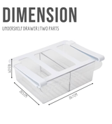 Fridge Undershelf Drawer | 2 Part | Fridge Storage Drawer