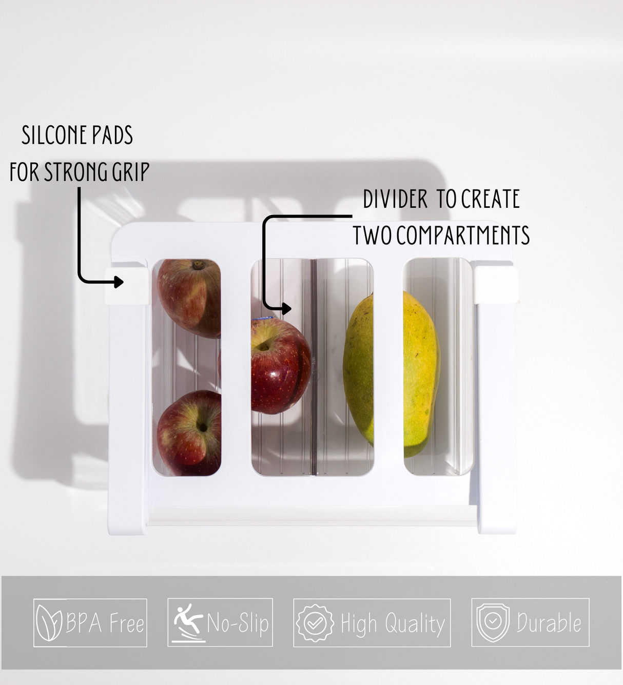Fridge Undershelf Drawer | 2 Part | Fridge Storage Drawer