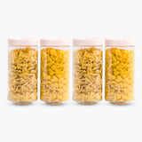 Stack & Lock Square Container 1250ml 4pcs Set | Stackable Storage Jars