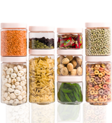 Stack & Lock Square Container 9pcs Set | Stackable Storage Jars