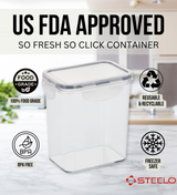 SoFresh SoClick Container 1400ml 2pcs Set | Click-Lock Food Containers