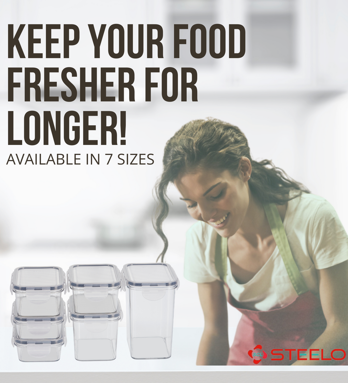 SoFresh SoClick Container 800ml 2pcs Set | Click-Lock Food Containers