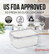 SoFresh SoClick Container 800ml 2pcs Set | Click-Lock Food Containers
