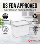 SoFresh SoClick Container 900ml 2pcs Set | Click-Lock Food Containers