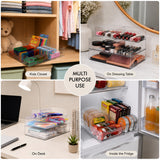 Rectangular Modular Tray 4pcs Set | Multipurpose Storage Trays