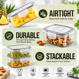 SoFresh Square Container 1000ml 2pcs Set | Airtight Food Containers