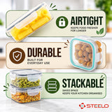 SoFresh Square Container 2000ml 2pcs Set | Airtight Food Containers