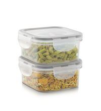 SoFresh Square Container 400ml 2pcs Set | Airtight Food Containers