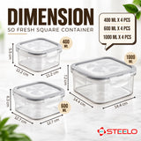 SoFresh Square Container 12pcs Set | Airtight Food Containers