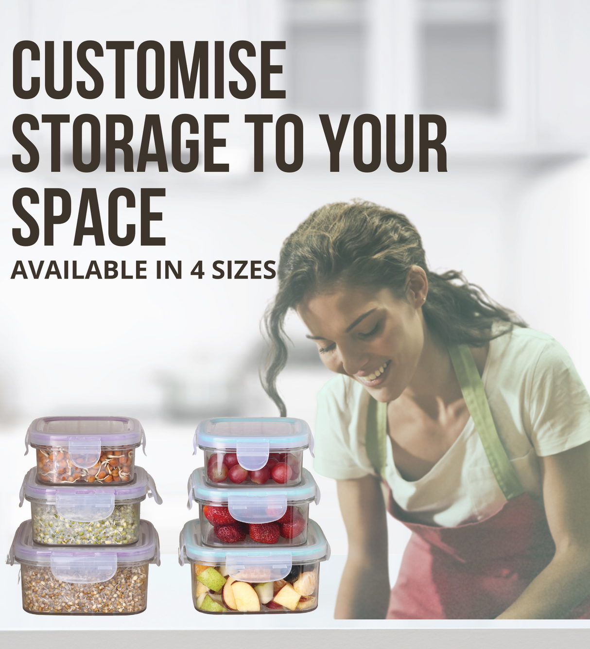 SoFresh Square Container 12pcs Set | Airtight Food Containers