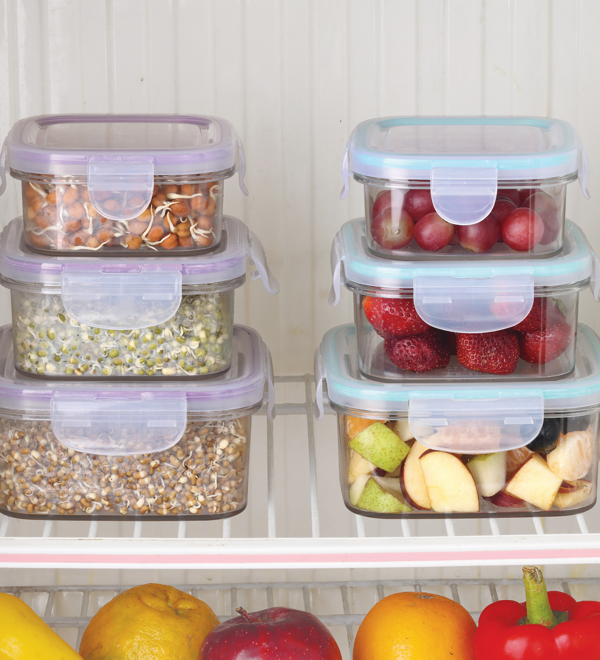 SoFresh Square Container 6pcs Set | Airtight Food Containers