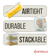 SoFresh Square Container 6pcs Set | Airtight Food Containers