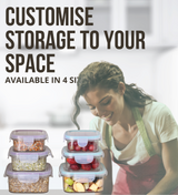 SoFresh Square Container 6pcs Set | Airtight Food Containers