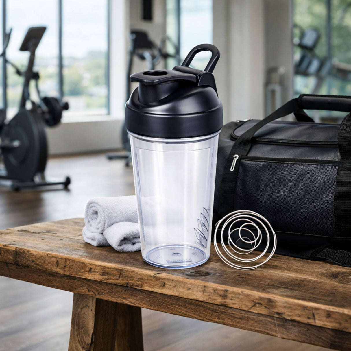 ShapeUp Shaker Bottle 500ml 2pcs Set | Gym Protein Shaker with Mixing Ball