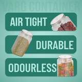 Varg Container 1500ml 4pcs Set | Airtight Storage Jars
