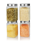 Varg Container 1500ml 4pcs Set | Stainless Steel Lids | Storage Jars