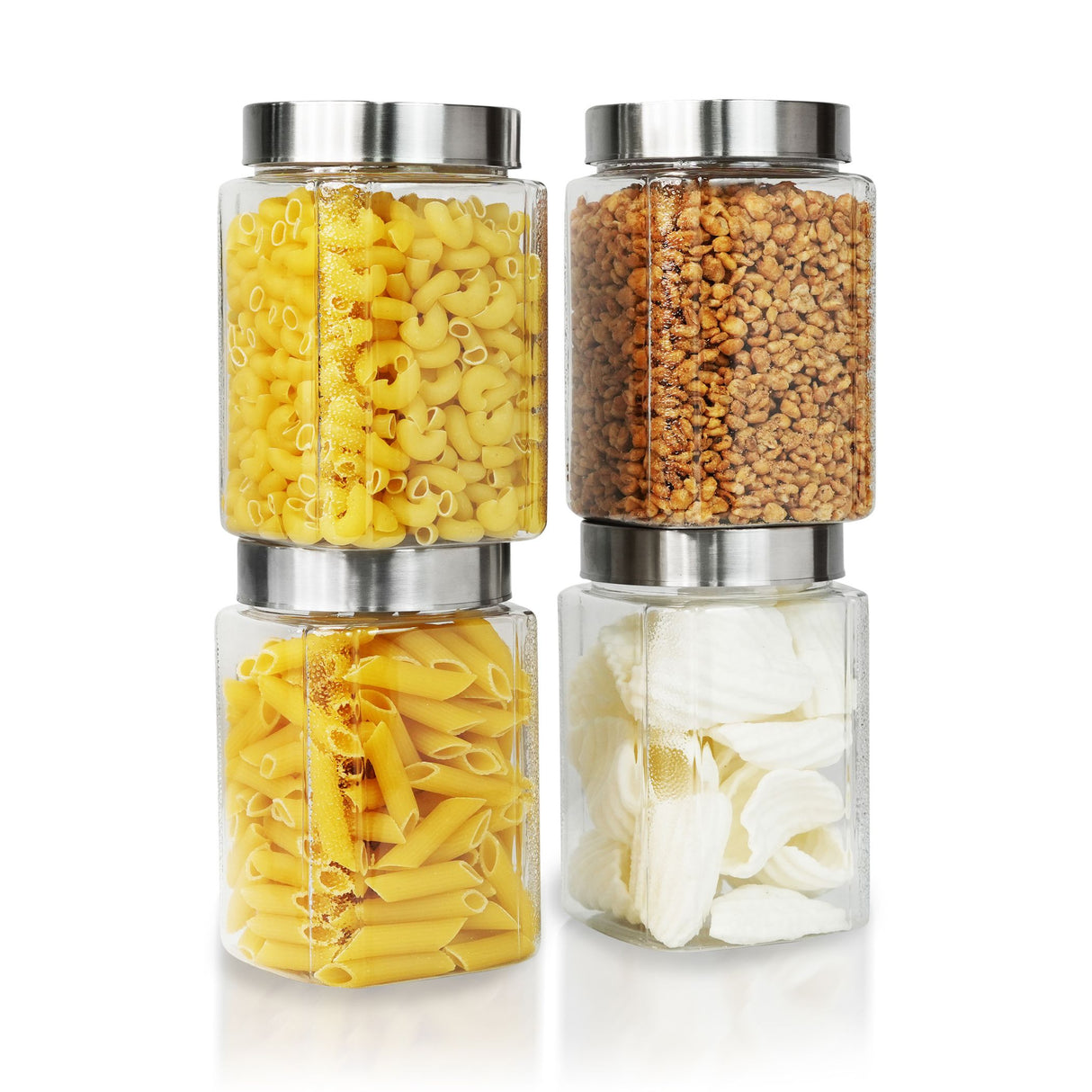 Varg Container 750ml 4pcs Set | Stainless Steel Lids | Storage Jars